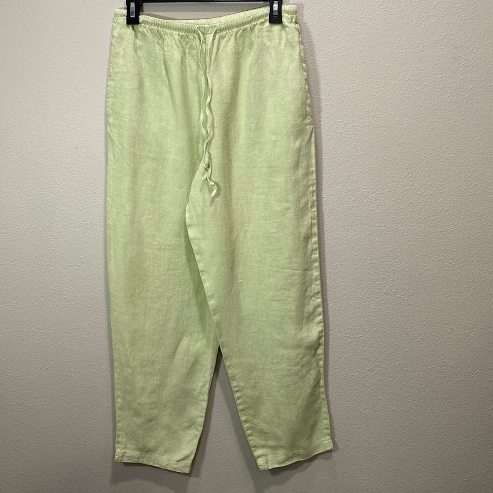 Hot Cotton by Mark Wear pastel lime‎ linen pants